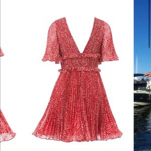 Amur Quinn V Neck Dress